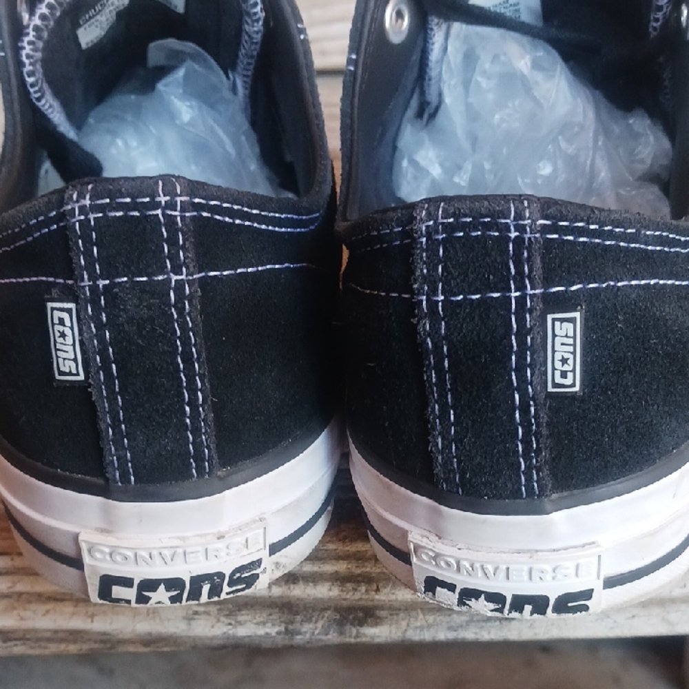 Converse Cons Black and White Canvas Sneakers - Picture 11 of 16
